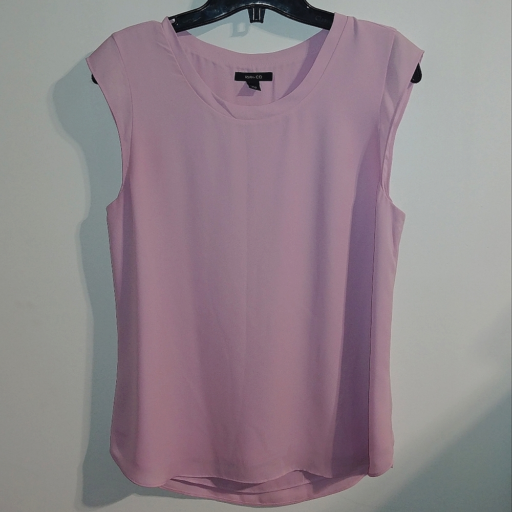 RW&Co Women's Size Small Top. Light Pink Cap Sleeve Tank Top.